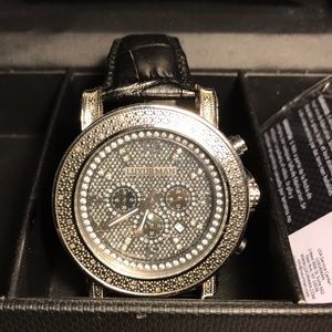 Diamond Studded Big Face Watch